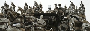 Las multitudes abuchearon al rey Eduardo cuando atravesó París en su coche de Estado. de Richard Hook