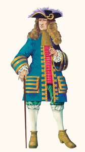 Rey Guillermo III (litografía en color) de Richard Hook