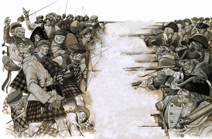 La batalla de Culloden de Richard Hook