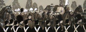 El cortejo fúnebre de la reina Victoria de Richard Hook