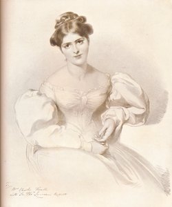Frances Anne Fanny Kemble, 1809-1893, actriz británica, c1829