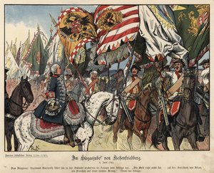 Celebrando la victoria en la Batalla de Hohenfriedeberg