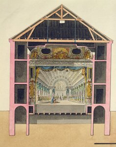 Plan para el Salón del Teatro en Le Petit Trianon, 1786