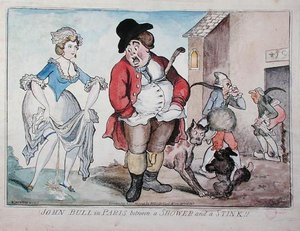 John Bull en París entre una ducha y un hedor