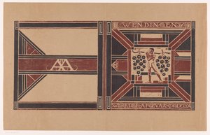 Diseño de portada para: Wendingen, 1921
Trabajo de los delegados (título en el objeto) de Richard Nicolaüs Roland Holst (signed by artist)