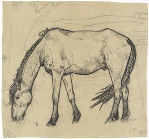 Caballo de pastoreo en Noordwijk de Richard Nicolaüs Roland Holst