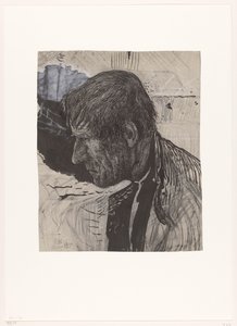 Cabeza de un hombre de lado de Richard Nicolaüs Roland Holst