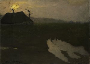 Paisaje a la luz de la luna de Richard Nicolaüs Roland Holst