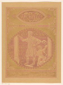 Diseño de portada para: El arquitecto, 1911 de Richard Nicolaüs Roland Holst