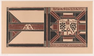 Diseño de portada para: Wendingen, 1921
Trabajo de los delegados (título en el objeto) de Richard Nicolaüs Roland Holst