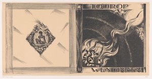 Diseño de portada para: Wendingen, edición de Toorop, 1928 de Richard Nicolaüs Roland Holst