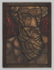 Diseño de la ventana del transepto norte de la catedral de Utrecht