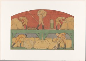 Diseño para pintar en la Bolsa de Berlage: El Comercio de Richard Nicolaüs Roland Holst