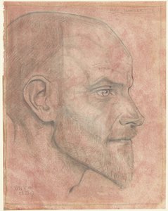 Retrato de Jac. Jongert, de perfil de Richard Nicolaüs Roland Holst