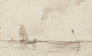 Un paisaje marino de Richard Parkes Bonington