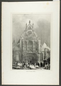 Fachada de la iglesia de Brou de Richard Parkes Bonington