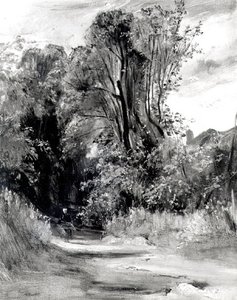 Camino a través de un bosque de Richard Parkes Bonington