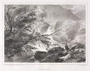 Vistas pintorescas de Escocia: Brackline de Richard Parkes Bonington