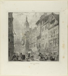 Calle del Gran Reloj de Richard Parkes Bonington