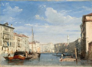 El Gran Canal, 1826-1827 de Richard Parkes Bonington