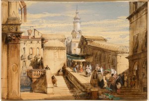 El Rialto, Venecia de Richard Parkes Bonington
