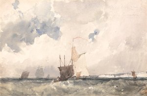 Embarcaciones en un mar agitado