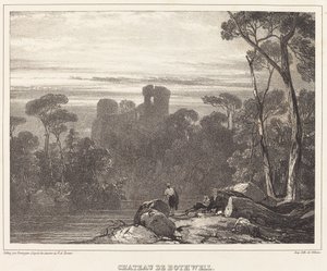 Castillo de Bothwell de Richard Parkes Bonington after Francois Alexandre Pernot