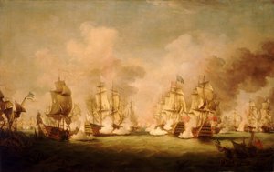 La batalla de Barfleur de Richard Paton