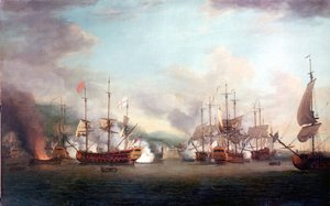 La toma de Port Louis (Haití), el 8 de marzo de Richard Paton