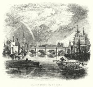 Puente de Glasgow (grabado) de Richard Principal (after) Leitch
