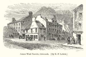 Taberna de James Watt, Greenock (grabado)