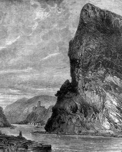 Roca Loreley, cerca de St Goarshausen, Alemania, siglo XIX