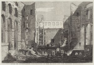 Ruinas del Teatro Covent-Garden, Visita de Su Majestad y la Princesa Real