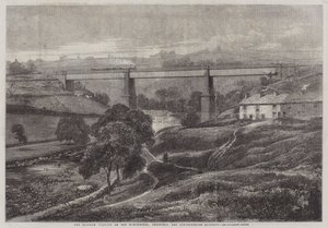 El viaducto de Mottram en el ferrocarril de Manchester, Sheffield y Lincolnshire de Richard Principal Leitch