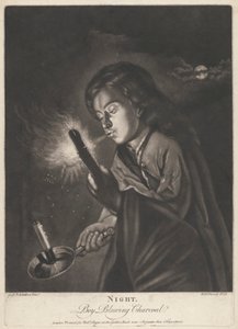 Noche - Niño que sopla Carbón de Richard Purcell