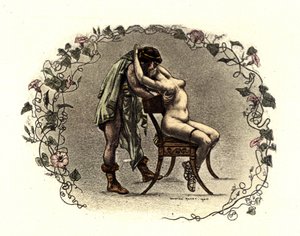 Ilustración de Richard Ranft (1862 - 1931) para Lucien de Samosate (125 aprox. - 192): "Las cortesanas". 1899 de Richard Ranft