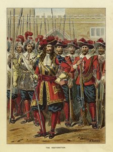Épocas del ejército británico - La Restauración de Richard Simkin