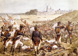 La Batalla de Salamanca, 22 de julio de 1812, c. 1900 de Richard Simkin