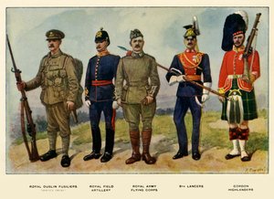 Tipos del Ejército Británico, 1919 de Richard Simkin