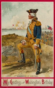 George Washington en Yorktown (cromolito)