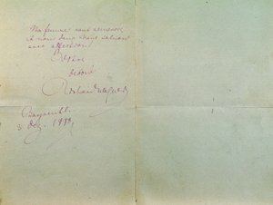 Carta manuscrita de Richard Wagner a Luigi Mancinelli, 3 de diciembre de Richard Wagner