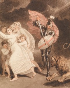 La batalla de Greatheart contra Grim de Richard Westall