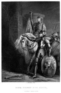 Rey Enrique V 1387-14220, antes de Harfleur, siglo XIX