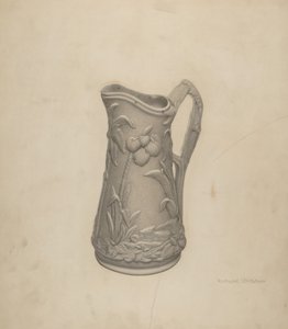 Jarra de jarabe de Parian Ware de Richard Whitaker