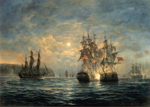 Compromiso entre el Bonhomme Richard y el Serapis frente a Flamborough Head, 1779