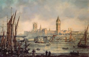Las Casas del Parlamento y el Puente de Westminster de Richard Willis