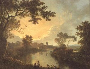 Una vista del río Dee cerca de Eaton Hall de Richard Wilson