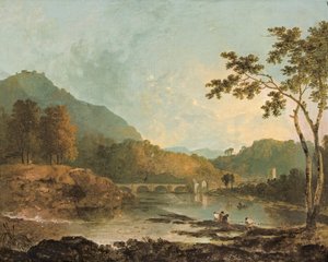 Dinas Bran desde Llangollen de Richard Wilson