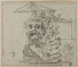 Il Mascherone", fuente de Rocaille en Villa Borghese de Richard Wilson