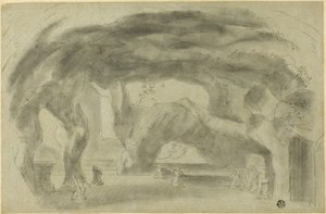 Interior de una gruta de Richard Wilson